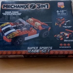 Block Tech 3 in 1 Race Set Building Blocks